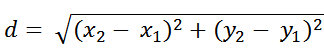 distance formula