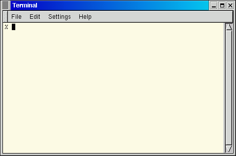 Image: A terminal window at the Linux prompt
